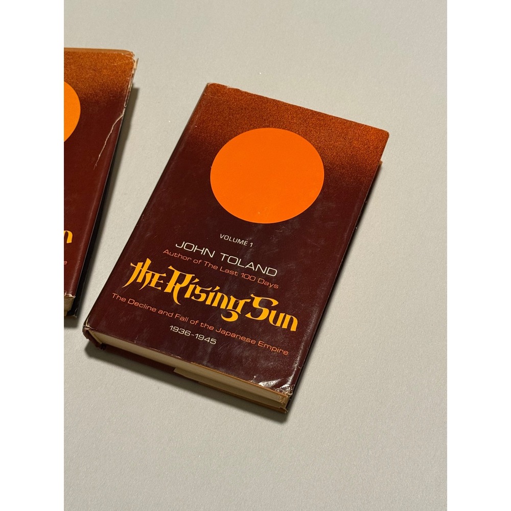 The Rising Sun John Toland 2 Vol Set Hardcover WWII Japanese Empire History 1970 - Picture 3 of 12